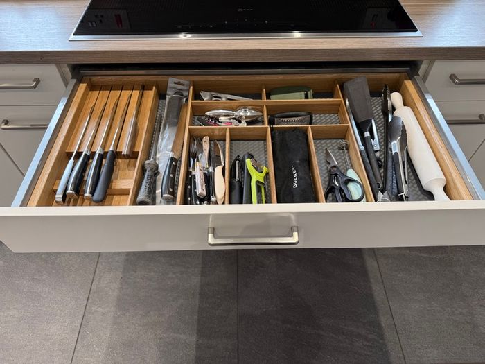 Premium high-gloss fitted kitchen