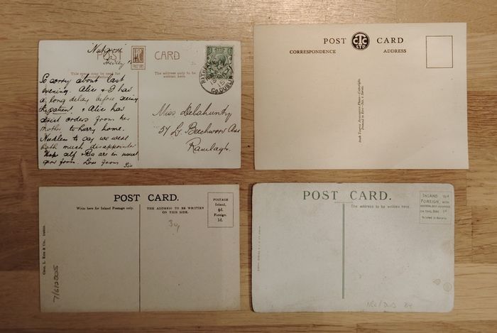 4 Old Dublin Postcards