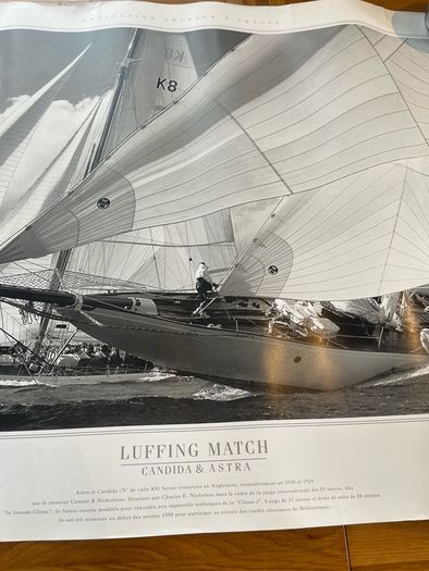 "Luffing Match" sailing Print