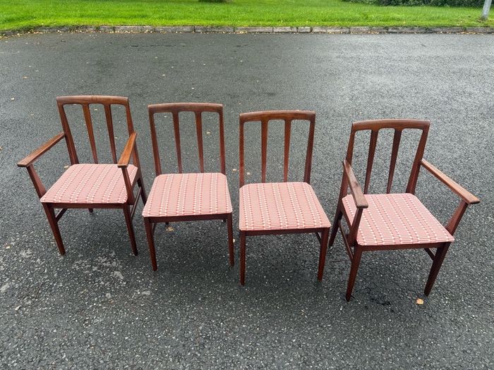 Mid-Century Teak Younger Dining Chairs, Set of 4 (c.1970)