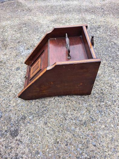 Edwardian mahogany coal scuttle