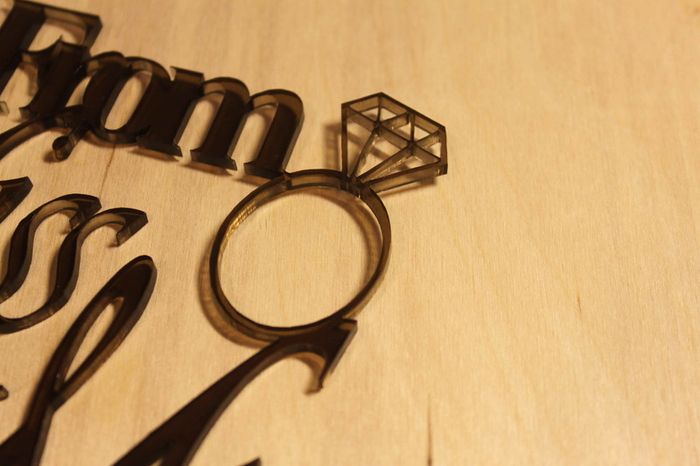From Miss to Mrs Cake Topper Laser Cut