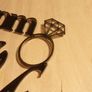 From Miss to Mrs Cake Topper Laser Cut Image 3