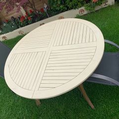 Garden table with two chairs