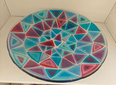 Irish Glass Bowl from Connemara Blue