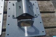 computer aliminum brackets and slide drawers