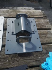 computer aliminum brackets and slide drawers