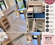 Cabin Bed, Desk & Storage