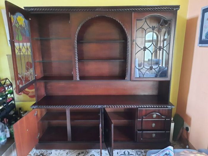 Solid Mahogany Display Cabinet
