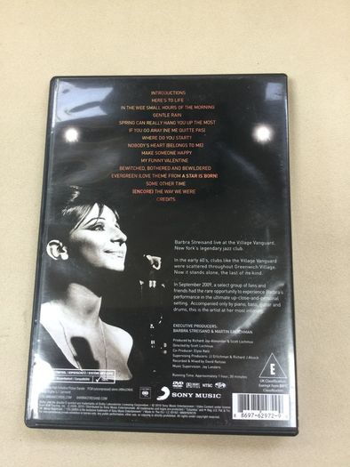 barbra streisand village vanguard concert dvd one night only hits