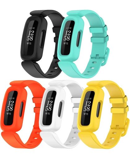 Straps Compatible with Fitbit Ace 3 for Kids, Soft Silicone Waterproof Bracelet Accessories Sports Watch Strap Replacement for Fitbit Inspire 2/Ace 3