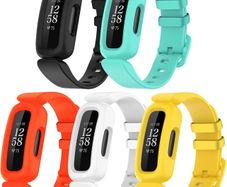 Straps Compatible with Fitbit Ace 3 for Kids, Soft Silicone Waterproof Bracelet Accessories Sports Watch Strap Replacement for Fitbit Inspire 2/Ace 3