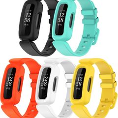 Straps Compatible with Fitbit Ace 3 for Kids, Soft Silicone Waterproof Bracelet Accessories Sports Watch Strap Replacement for Fitbit Inspire 2/Ace 3