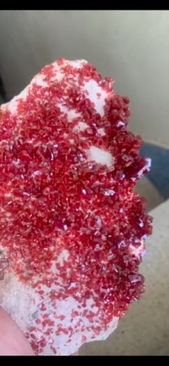Vanadinite crystals