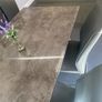 Modern Kitchen Table & 4 Grey Leather Chairs Image 5