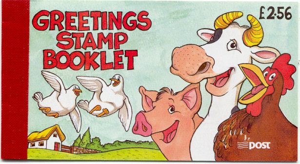 1997 Ireland Greetings Commemorative Stamp Booklet Mint Never Hinged (MNH). Hibernian HB57.  Images of Panes shown