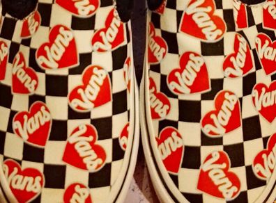 Never worn Vans slipons