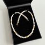 Pearl necklace w/ Gold beads Image 3