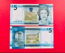 Jersey  5 Pounds  2010  Pick  33a  .( Uncirculated )