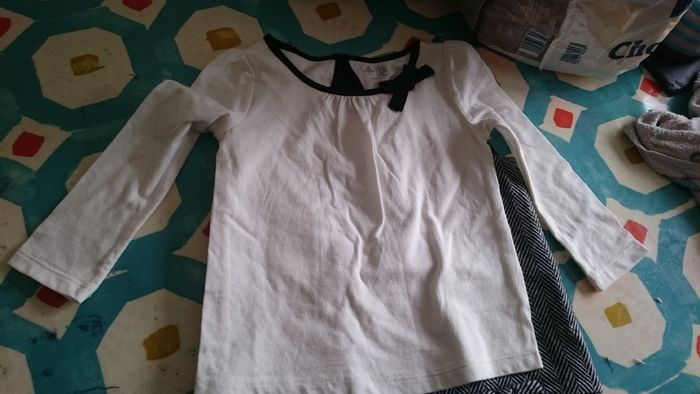 Baby Gap black and white herringbone dress and matching top