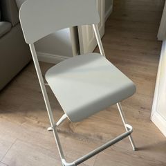 63cm White Folding Bar Stool