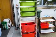 Ikea Trofast with plastic containers