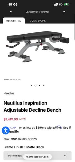 Nautilus Decline Bench