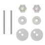 Toilet Seats with Soft Close Lids 2 pcs MDF White Image 8