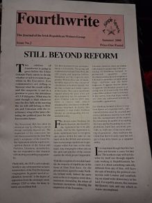 Fourthwrite/ The Journal of the Irish Republican Writers Group / Issue 2./ 2000