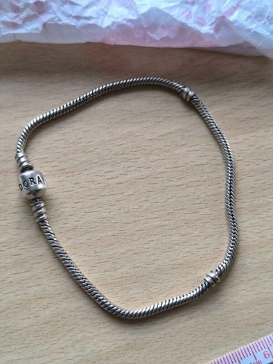 Pandora Sterling Silver Snake Chain Bracelet 24cm