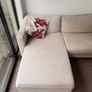 Large cream corner sofa Image 3
