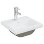 Sink Cabinet with Built-in Basin White and Sonoma Oak Chipboard Image 10