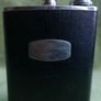 Vintage Black Leather Hip Flask Image 7