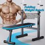 Adjustable Weight Bench with Dip Station Folding Heavy Duty Weight Lifting Bench Home Training Gym Multiuse Workout Bench Image 3