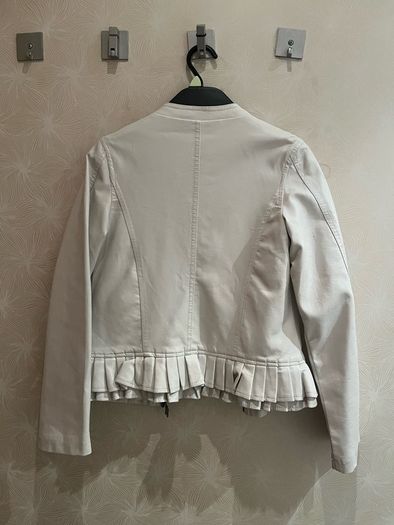 Teen White PU Jacket