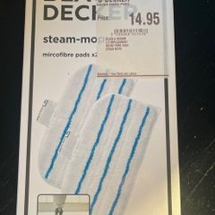 Black & Decker 2 replacement steam mop microfibre pads BNIB