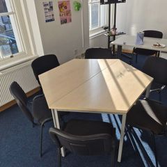 Tables and chairs for education use