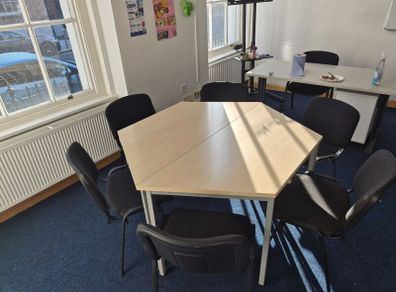 Tables and chairs for education use