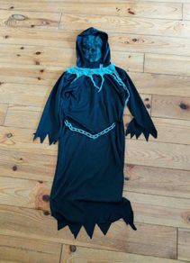 Age 10-11 Grim Reaper Costume with Mask
