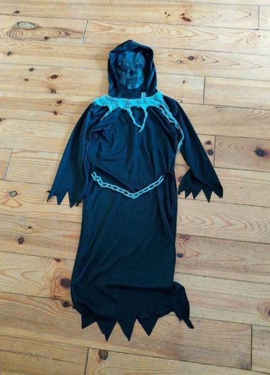 Age 10-11 Grim Reaper Costume with Mask