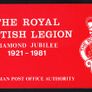 1981 Isle of Man 60th (Diamond Jubilee) Anniversary of The Royal British Legion   Commemorative Stamp Presentation Pack Image 2