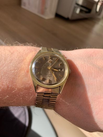 Rare Favre-leuba Harpoon || 36000Vph Gold Plated