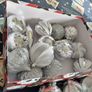x1 Box of Large Shatterproof Silver Sparkle Baubles Image 6