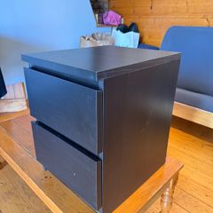 IKEA MALM Chest of 2 Drawers - Black