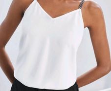 New white top fits s/m/small l with small chain