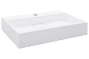 Wash Basin 60x38x11 cm Mineral Cast/Marble Cast White