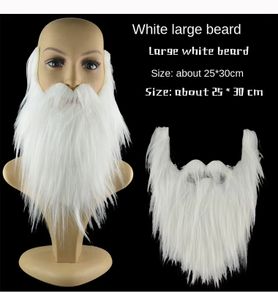 1pc DIY Fancy Dress Fake Beard Long Fluff Beards Cosplay Costume Props Santa Claus Beard Eyebrows Mustache Christmas Party