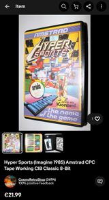 Genuine Hyper Sports Amstrad Games