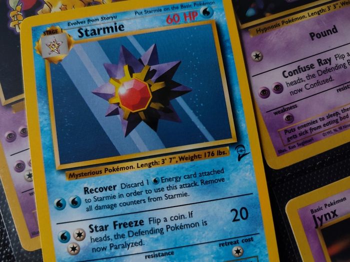 Starmie ! from Base Set 2 ! RARE Near Mint - Mint Condition ! 2000 ! Vintage Pokemon Card !