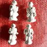 Teenage Mutant Hero Turtles Plaster Moulding Figures 1990s unpainted Image 2